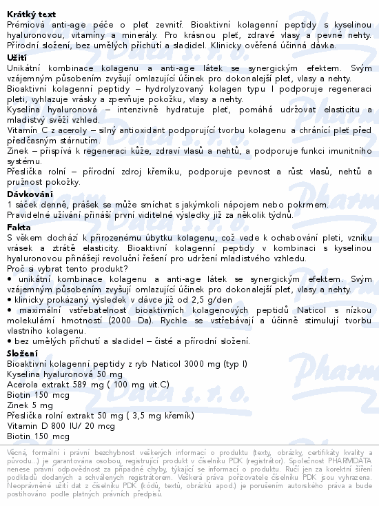 Naturevia Kolagen mosk Beauty+ 60 sk