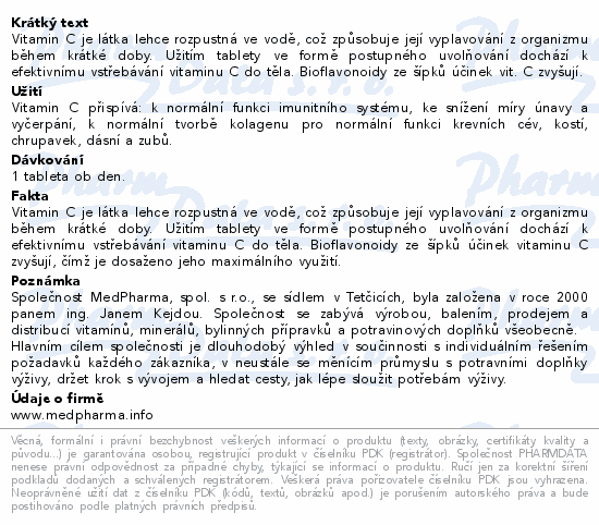 MedPharma Vitamn C 1000mg s pky tbl.37 prod..