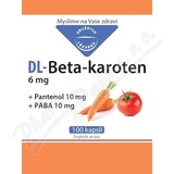 DL-Beta-karoten 6mg + Pantenol + PABA cps.100