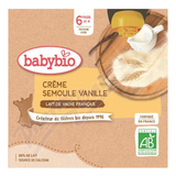 BABYBIO kravsk mlko-krupice-vanilka 6m+ 4x85g