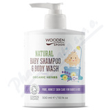 WoodenSpoon Děts.sprch.gel-šampon 2v1 byliny 300ml
