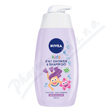NIVEA Kids dětský sprch.gel 2v1 Girl 500ml 84589