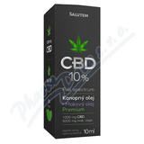 CBD 10 % konopn+makov olej Premium 10ml Salutem