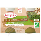 BABYBIO brambory-pent 4m+ 2x130g
