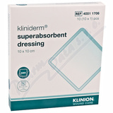 Superabsorpn obvaz Kliniderm 10x10cm 10ks