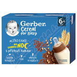 Gerber Cereal Ml.s ka dobr.noc kakao 2x200ml 6M+