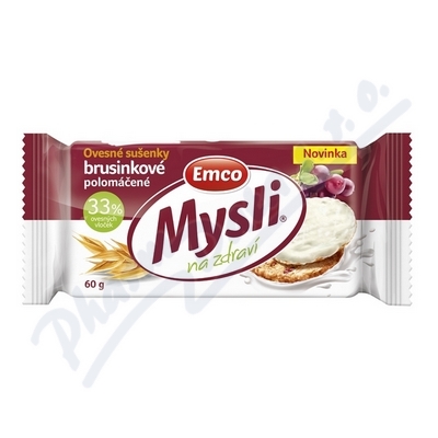 EMCO Mysli Ovesn suenky brusinky+jog.poleva 60g