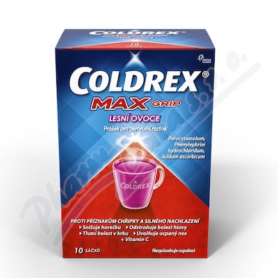 Coldrex MAXGrip Lesn ovoce 1000-10-70mg scc.10 II