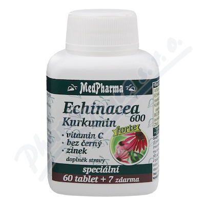 MedPharma Echinacea 600 Forte+kurkumin tbl.67