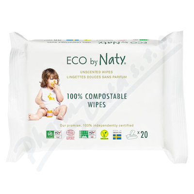 Eco by Naty vlhen ubrousky bez vn 20ks