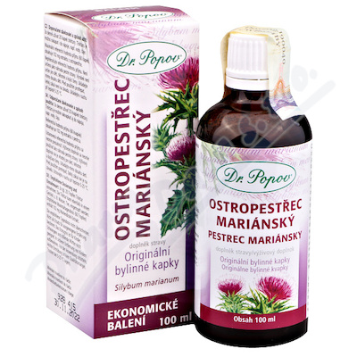 Dr.Popov Kapky bylinn Ostropestec marinsk100ml