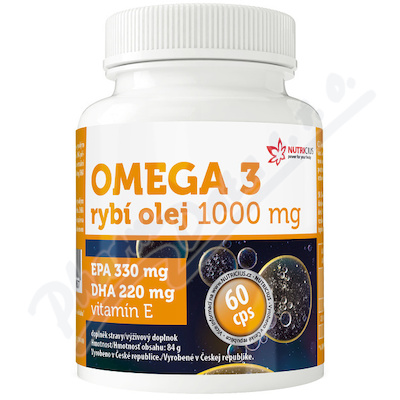 Omega 3 ryb olej 1000mg EPA330mg-DHA220mg cps.60