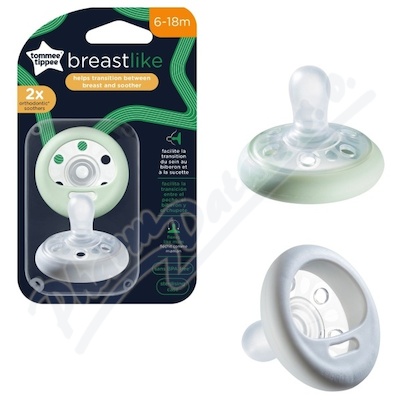 Tommee Tippee Breast-like dudlk 6-18m 2ks