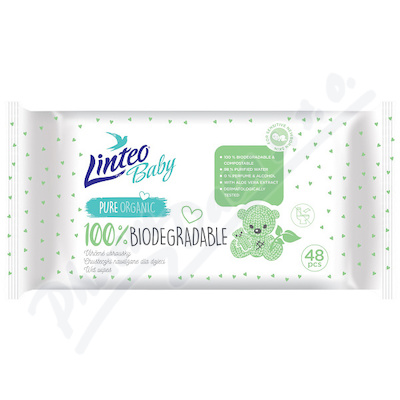 Vlhen ubrousky LINTEO BABY BIODEGRADABLE 48ks