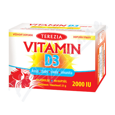 TEREZIA Vitamn D3 2000 IU tob.90