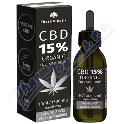 CBD 15% Full Spectrum 1500mg Organic 10ml