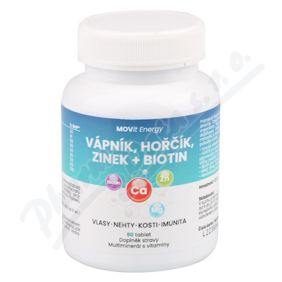 MOVit Vpnk-Hok-Zinek + Biotin tbl.90