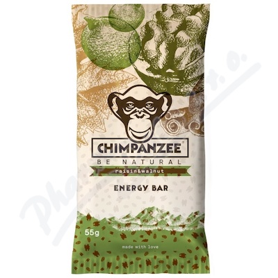 Chimpanzee Energy Bar raisin&walnut tyinka 55g