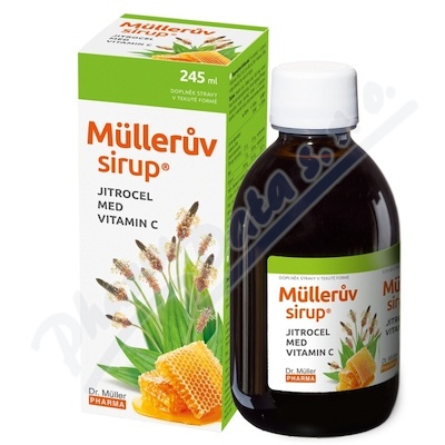 Mllerv sirup s jitrocelem medem a vit.C 245ml