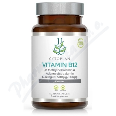 Cytoplan Vitamn B12 500u-500u tbl.60