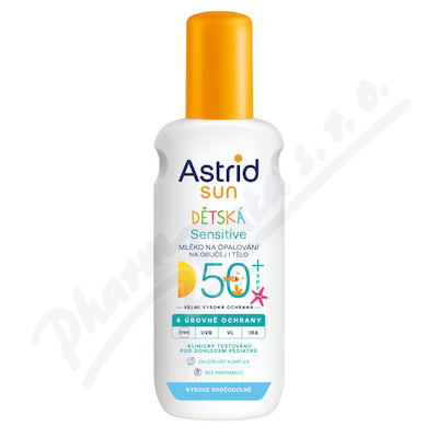 Astrid SUN Senstive dtsk opal.mlko SPF50+ 150ml