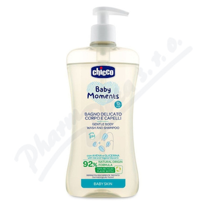 CHICCO Baby Mom.amp.vlasy-tlo s hem.+dv.500ml