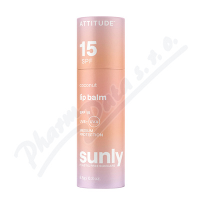 ATTITUDE Ochrann balzm na rty kokos SPF15 8.5g